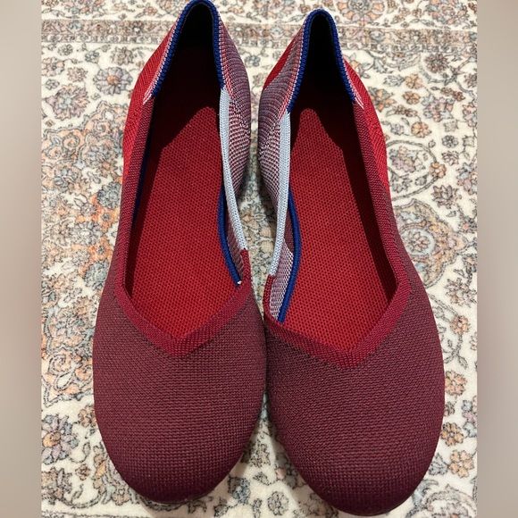 Rothy’s maroon red round toe slip on comfort flats Size 6 - Picture 1 of 5